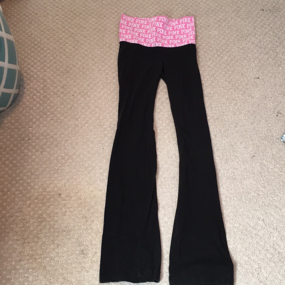 Victoria Secret PINK black yoga pants